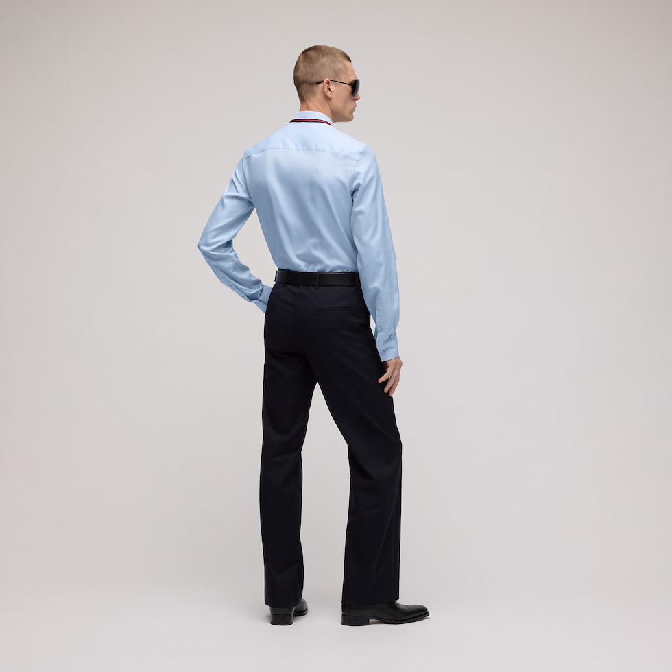 Oxford cotton shirt with Web