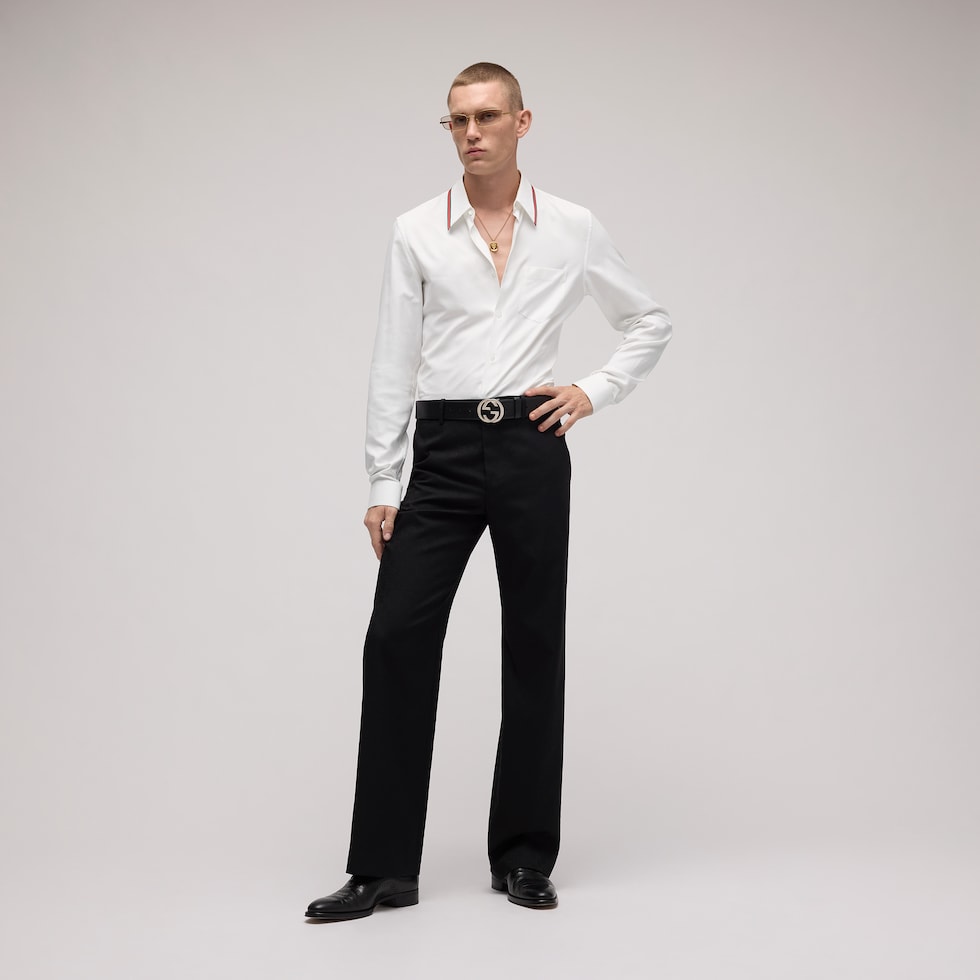 Oxford cotton shirt with Web