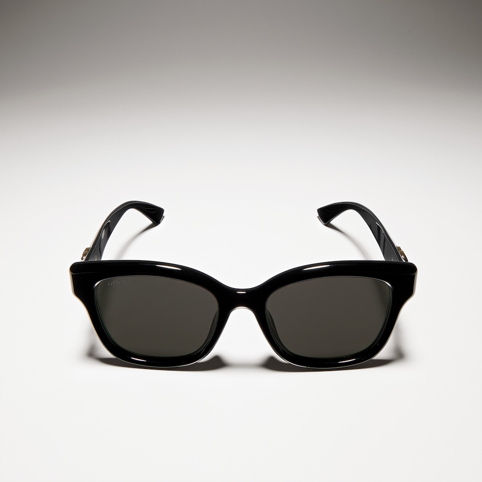 Low nose bridge fit square sunglasses