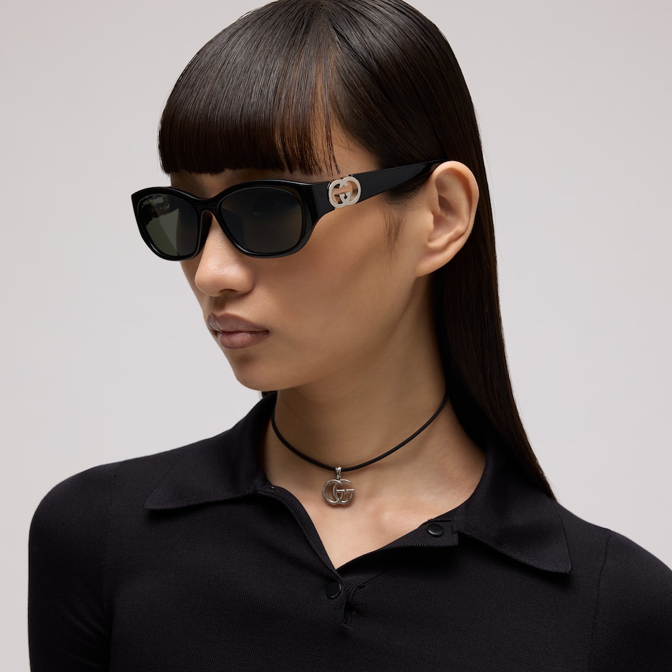 Low nose bridge fit rectangular sunglasses