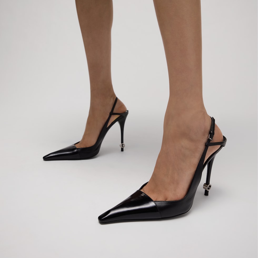 Zapatos con correa para mujer con detalles de GG entrelazada