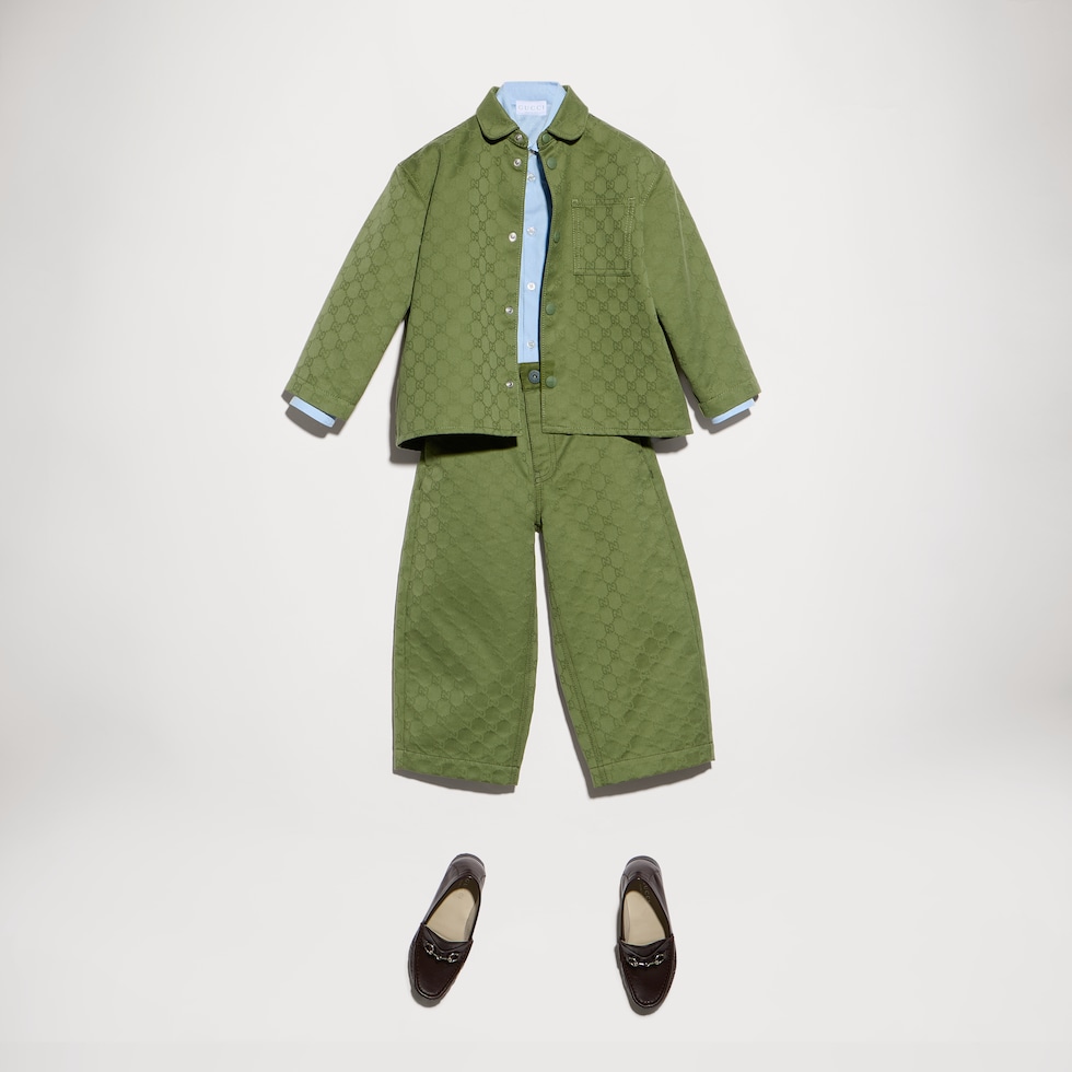 Camisa infantil de popelina con GG