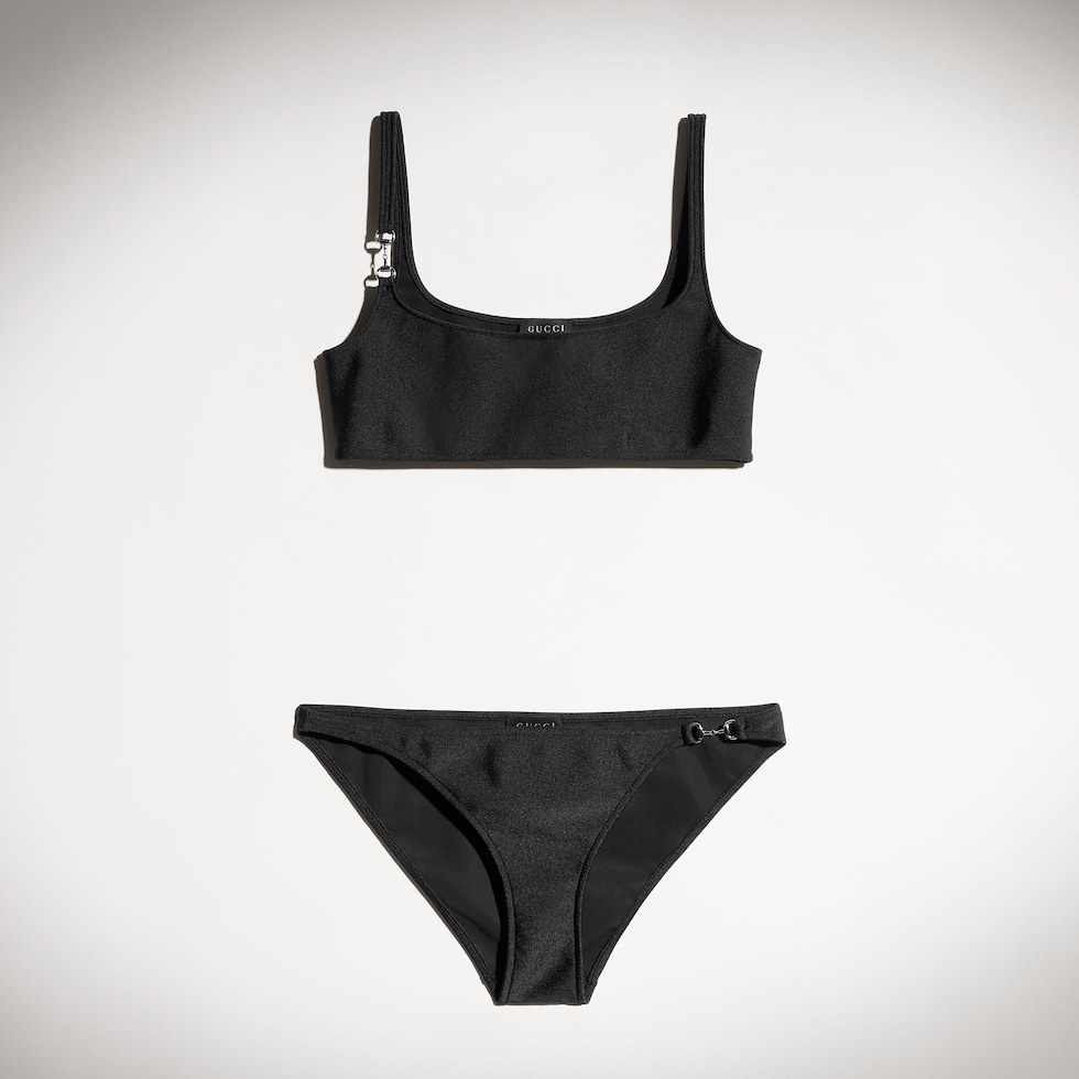 Bikini en jersey étincelant avec Mors