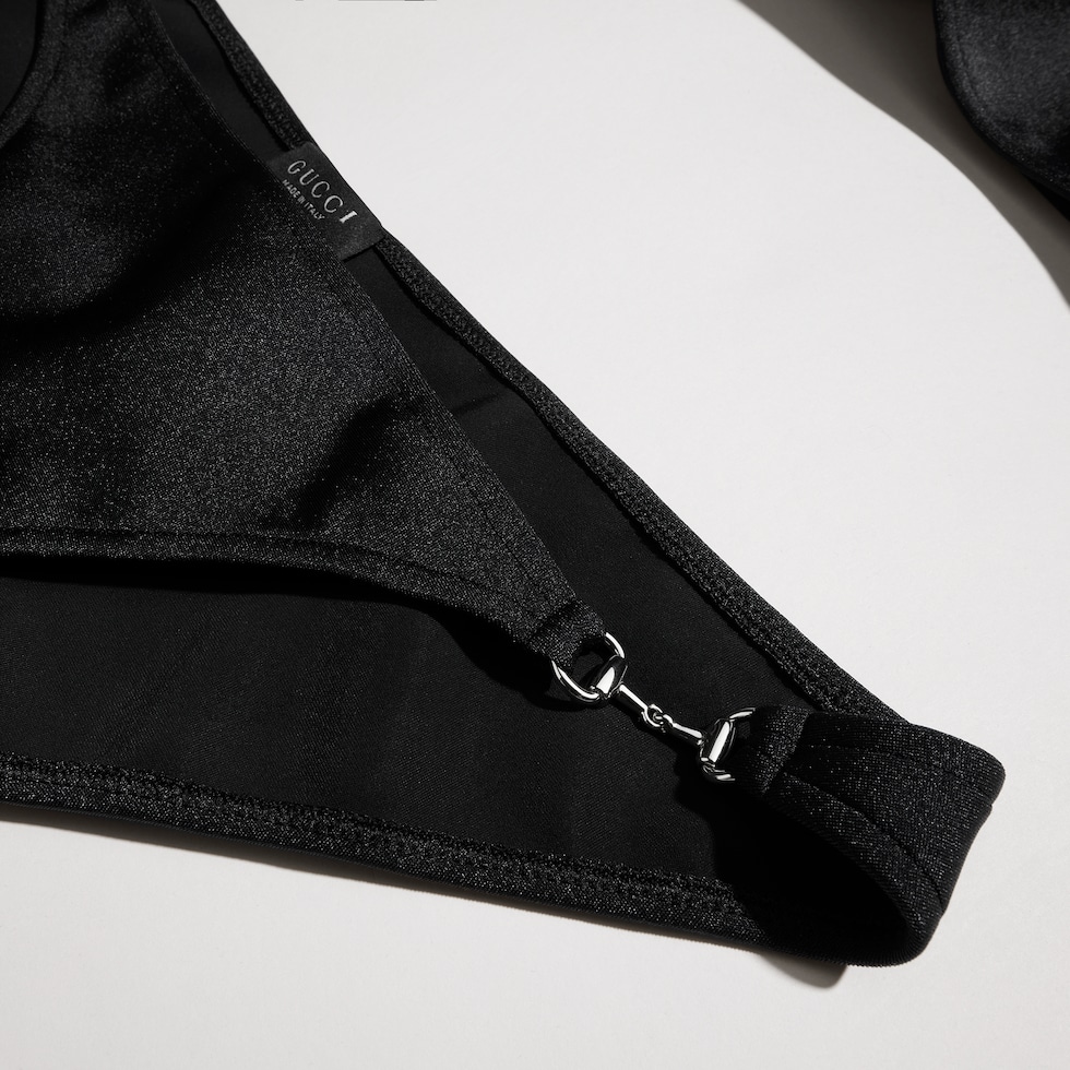 Bikini en jersey étincelant avec Mors