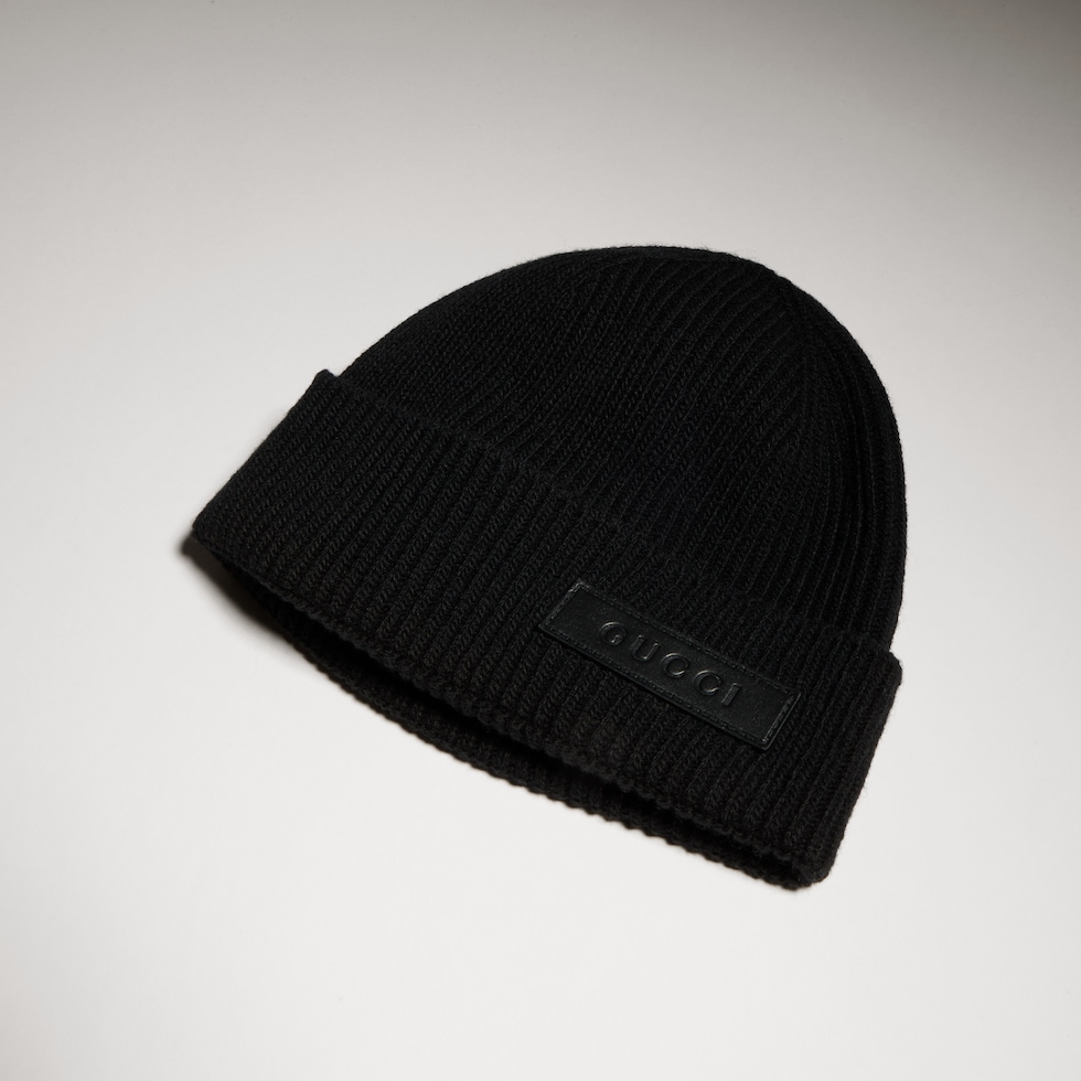 Rib wool hat
