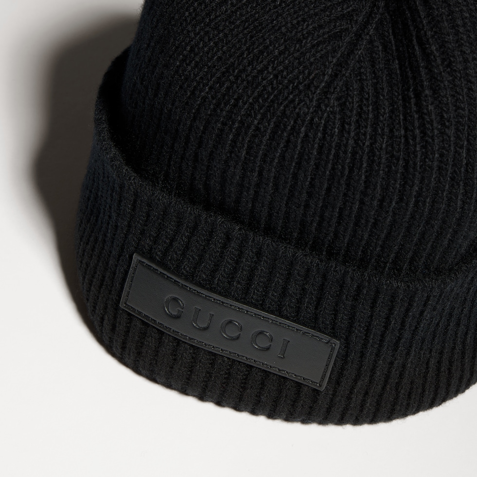 Rib wool hat