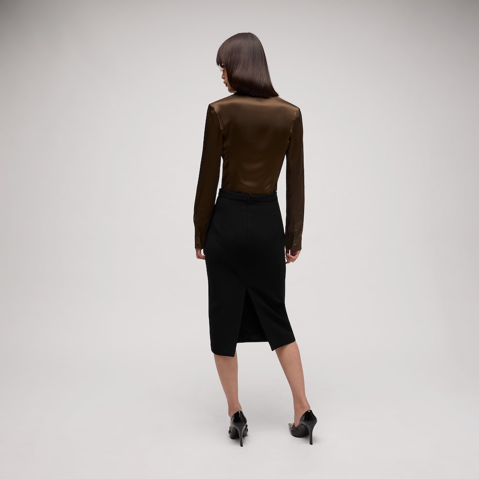 Chemise en satin de soie