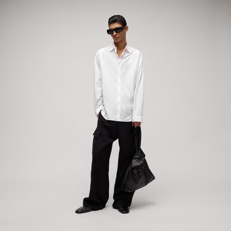GG cotton poplin shirt