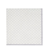 ベビー〕 GGパターン ウール ブランケット ・ホワイト＆グレー GG