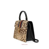 gucci sylvie leopard bag