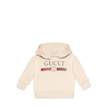 GUCCI ロゴ スウェット　ベビー ベビー〕GUCCI ロゴ スウェットシャツ ・ホワイト コットン | GUCCI公式