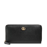 ダブルG ジップアラウンドウォレット ・ブラック レザー | GUCCI公式