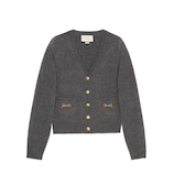 専用！！グッチ GUCCI カーディガン GG ホースビット ベロア M ブラッ GUCCI メンズカーディガン