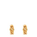 Gucci Interlocking hoop earrings in yellow gold-toned metal