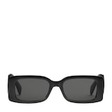 Rectangular frame sunglasses in black injection | GUCCI® US