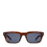 Rectangular frame sunglasses in tortoiseshell | GUCCI® US