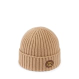 【新品・正規品】GUCCI ダブルG付き ウールカシミア キャップ 国内直営**GUCCI** ダブルG付き ウールカシミア キャップ (GUCCI