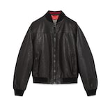 GUCCI黒レザージャケット Gucci Leather Jacket | Black | FARFETCH