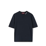 GUCCI インターシャ シルクコットン Tシャツ ・ネイビー | GUCCI公式