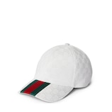 GG canvas baseball hat in white | GUCCI® GR