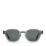 Oval frame sunglasses in transparent grey | GUCCI® US