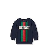スウェット・トレーナー GUCCI Cotton sweatshirt with frontal logo Nero Cotton sweatshirt with frontal logo GUCCI - Nugnes1920
