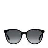 ラウンドフレーム サングラス（アジアン フィット） ・ブラック