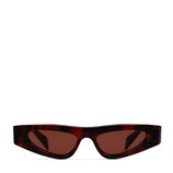 Cat-eye frame sunglasses in red tortoiseshell | GUCCI® US