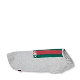 Printed cotton pet T-shirt in light grey | GUCCI® US