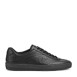 Men's G75 sneaker in black leather | GUCCI® CA
