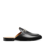 Women's Princetown slipper in black leather | GUCCI® US