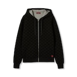 プリント ジャージー ジップ スウェットシャツ ・ブラック | GUCCI公式