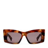 GUCCI スクエアサングラス ダークブラウン スクエア サングラスダークブラウン | GUCCI公式