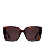Square frame sunglasses in brown | GUCCI® CA