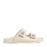 グッチ☆ミュール ダブルG クリスタル メタリック フラット GUCCI】ダブルG ウィメンズ スライドサンダル (GUCCI/サンダル