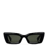 Cat-eye frame sunglasses in black | GUCCI® US