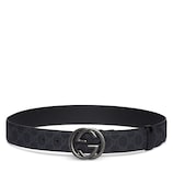 インターロッキングG バックル付き ベルト ・ブラック