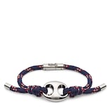 グッチ マリナ チェーン〕ファブリック ブレスレット ・ブルー＆マルチ