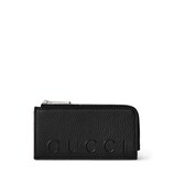 グッチ GUCCI ロゴ ジップカードケース ケース フラグメントケース ブラック グレイン レザー 835073 未使用品 GUCCI（グッチ） ロゴ ジップカードケース コインケース フラグメント