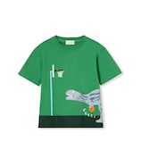 チルドレンズ〕プリント コットン Tシャツ ・グリーン | GUCCI公式