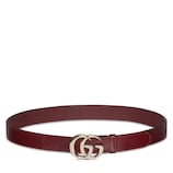 ベルト Gucci Cintura Sottile Reversibile Gg Marmont Cintura sottile GG Marmont in Pelle Rosso Ancora | GUCCI® IT