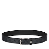 その他 GUCCI インターロッキングG ディテール付き ベルト ・ブラック レザー