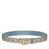 Reversible GG Marmont belt in beige GG Supreme and light  display picture 3