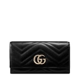 ダブルG コンチネンタルウォレット ・ブラック レザー | GUCCI公式