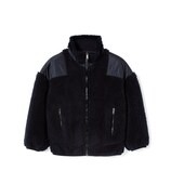 Children's GG fuzzy fabric jacket in dark blue | GUCCI® US