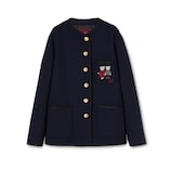 日本限定 ヒグチユウコ ツイード ジャケット ・ダークブルー | GUCCI公式