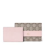 ダブルG ウォレット ・ピンク レザー | GUCCI公式