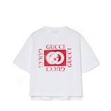チルドレンズ〕プリント コットン Tシャツ ・ホワイト | GUCCI公式