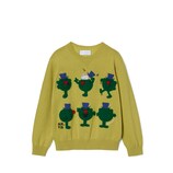 Children's cotton sweater in lime green | GUCCI® US