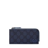 GG ジップカードケース ダスティブルー トリム ・ダークブルー GG